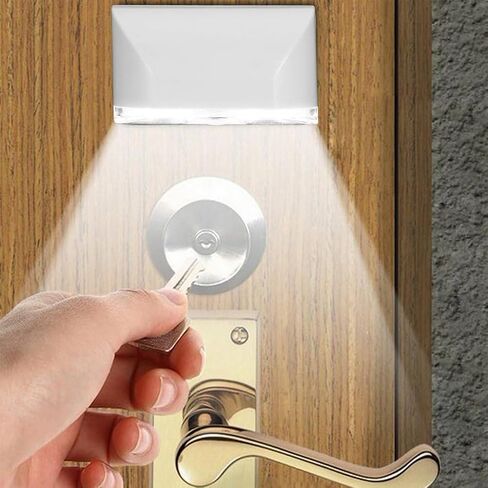 Door Lock Light Outdoor, LED Intelligent Keyhole Light, with 4 LED Lights and Motion Sensor - Battery Operated Auto, for Hallway, Stairway, Key Hole and Door Lock in Saudi Arabia