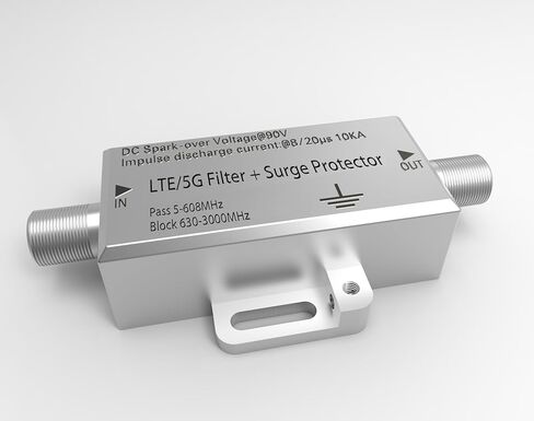 PBD LTE Filter for TV Antenna, 4G 5G Signal Blocker, 5-608MHz in Kuwait