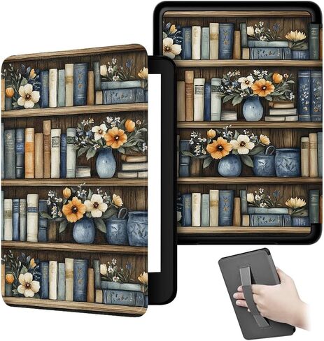 حافظة لجهاز Kindle الجديد مقاس 6 بوصات (الجيل الحادي عشر، إصدار 2022/2024)، غطاء قارئ إلكتروني خفيف الوزن من جلد البولي يوريثان مع تنبيه/غفو تلقائي، حزام يد، هدايا لمحبي الكتب (فصل واحد فقط) in Kuwait
