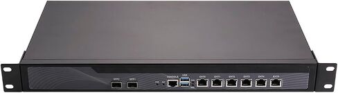 1U Rackmount Firewall, OPNsense, VPN, Network Appliance, 2th Gen I7 2620M 2640M, RS48, 6 x 2.5GbE I226-V LAN, 2 x SFP+ 82599ES 10 Gigabit, 0 RAM, 0 Storage, Barebone No System in Saudi Arabia