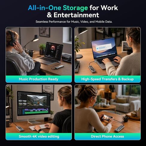 Yottamaster M.2 NVMe SSD Enclosure 40Gbps ،متوافق مع Thunderbolt 4/USB4 Interface in Kuwait