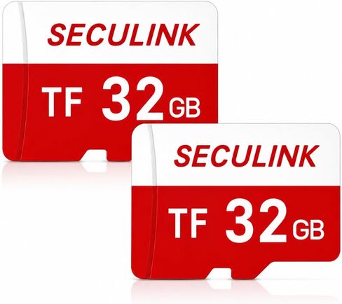 2X 32GB TF Memory Card FAT32 Format Class 10 High Speed Reading/Writing 24/7 Recording for Security Camera Dash Cam and More in Kuwait