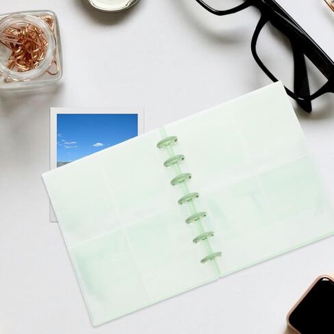 Kisangel Photo Album Binder Small with Compact Design, 20 Pages and Four-pocket Layout, Sturdy Pp Material for Kpop Photocard Collection and Photo Preservation in Saudi Arabia