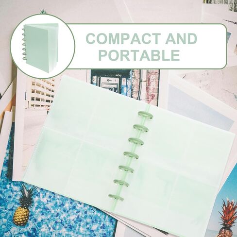 Kisangel Photo Album Binder Small with Compact Design, 20 Pages and Four-pocket Layout, Sturdy Pp Material for Kpop Photocard Collection and Photo Preservation in Saudi Arabia