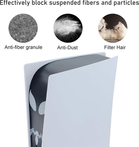 New Version 2.0 Dust Cover Net for PS5 Console, PS5 Heatsink Barrier Pets Hair Anti-dust Cover Dustproof for PlayStation 5 (PC) in Kuwait
