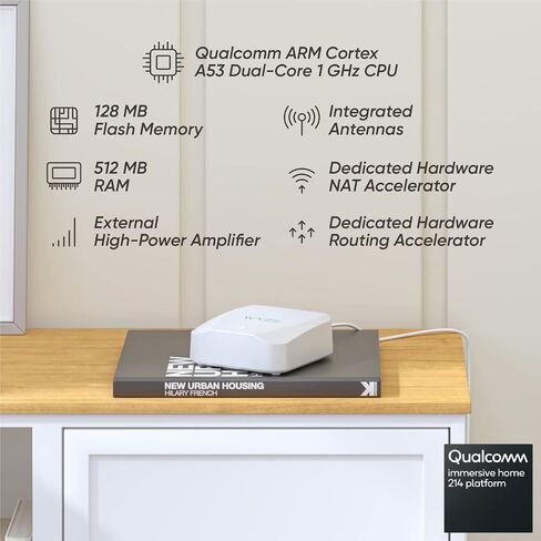 Wyze AX3000 Dual-Band Wi-Fi 6 Mesh Router System, Covers up to 3000 Sq. Ft, 100+ Devices, Replaces Router and Extender, Supports Wired Backhaul, 2x 1 Gbps Ports per router - 2 Pack (Renewed) in Saudi Arabia