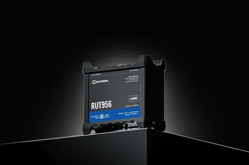 Teltonika RUT956 RUT956A30A00 Industrial 4G LTE Cellular Router, Dual SIM with eSIM, Wi-Fi & Ethernet, RS232/RS485, GNSS, Compatible with AT&T, Verizon & T-Mobile, North America Version in Saudi Arabia