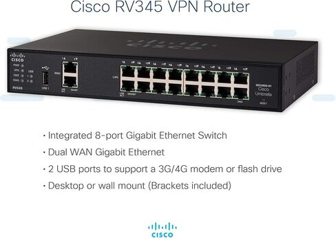 Cisco RV345-K9 RV345 Router - 18 Ports - MAE in Saudi Arabia