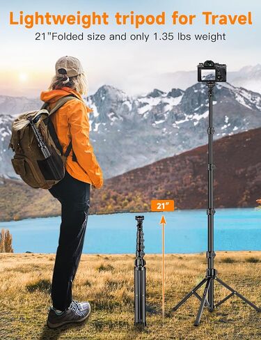 Phone Tripod Stand, 84" Tall Flexible Cellphone Tripod for iPhone with Gooseneck Remote in Saudi Arabia