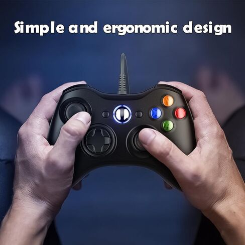 Gamrombo Wired Controller for Xbox 360,with Dual-Vibration, k Compatible with xbox 360/360 S/360 E, 2.5mm headphone Jac in Saudi Arabia