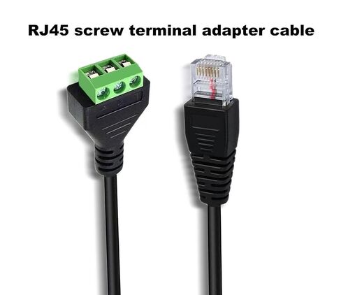 RJ45 Male to 3 Pin Screw Terminal Adapter Cable, Solderless Connector for Signal Transmission Extension(345)（30CM） in Saudi Arabia