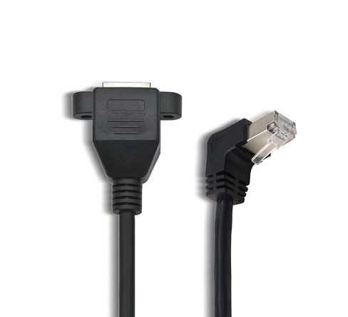 90 Degree Upward RJ45 Ethernet Adapter Cable, Upward Male to Female LAN Connector Switch Adapter Compatible with CAT5 and CAT6 sockets（30 CM） in Saudi Arabia
