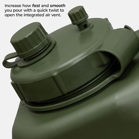 Bundle of Scepter 2.5 Gallon True Military Water Container, Sand + Scepter 2.5 Gallon True Military BPA Free Water Container, Food Grade Water Jug for Camping and Emergency Storage, Green in Kuwait