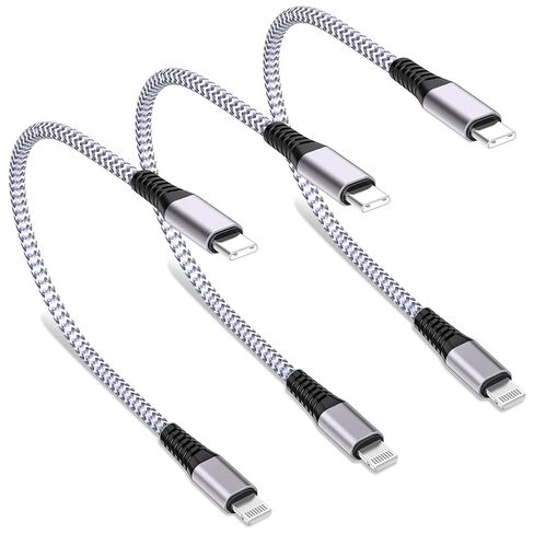 [Apple MFi Certified] Short iPhone Charger 8 Inch 3Pack, USB A to Lightning in Kuwait