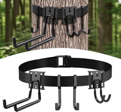 DoubleCare Tree Stand Hunting Harness with Adjustable Metal Hook,Treestand Belt for Hunting in Kuwait