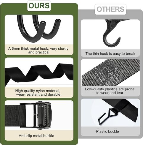 DoubleCare Tree Stand Hunting Harness with Adjustable Metal Hook,Treestand Belt for Hunting in Kuwait