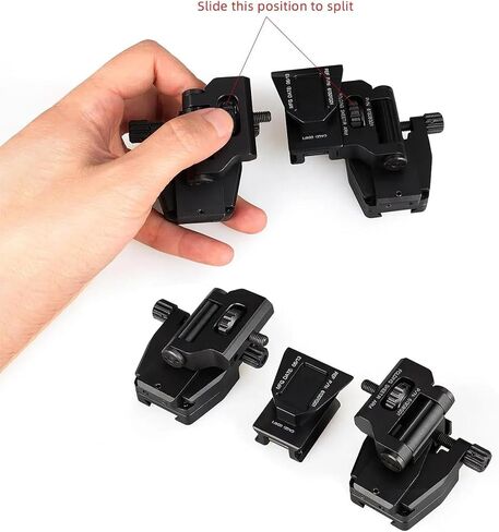 YSS PVS 14 Binocular Bridge Mount Modular Interface NVG Mount Adapter with L4 G24 Mount for PVS18/PVS 31 Suitable Monocular/Binocular Night Vision Goggles Aluminum in Saudi Arabia