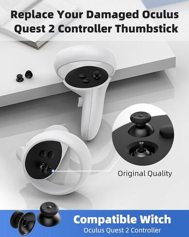 Thumbstick Replacement Kit for Oculus Quest 2 Controller (2-in-1), OLCLSS Accessories for Oculus Quest 2 Controller in Saudi Arabia