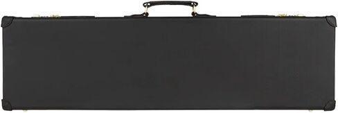 Beretta SVPD104 Leather Over & Under Wool Felt Lined Gun Case, Black in Saudi Arabia