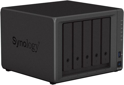 Synology DiskStation DS1522+ NAS Server with Ryzen 2.6GHz CPU, 32GB Memory, 40TB SSD Storage, 2TB M.2 NVMe SSD, 4 x 1GbE LAN Ports, DSM Operating System in Saudi Arabia
