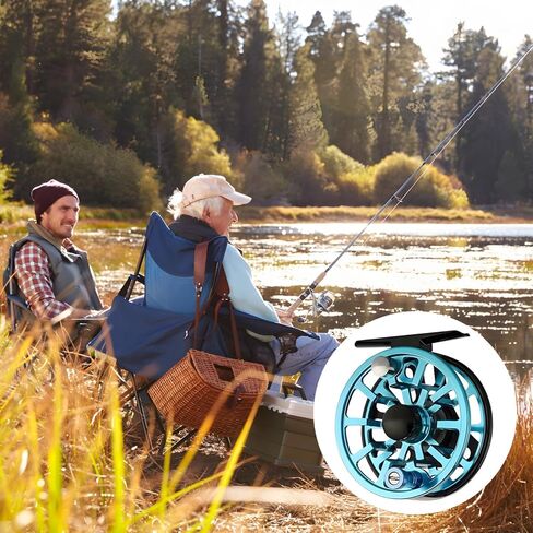 One-Way Bearing Fly Fishing Reel, CNC Machined Aluminum, Lightweight, Corrosion-Resistant, Smooth Drag for Anglers in Saudi Arabia
