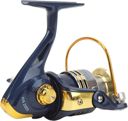 Fly Fishing Reel Metal 8BB Spinning Reel Large Capacity Lightweight Sturdy Impact Smooth Reeling for Freshwater Saltwater Fishing in Saudi Arabia