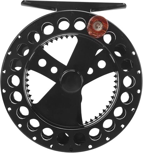 Fly Fishing Reel 3/4 Metal Left Right Hand Retrieve Smooth Durable Black Replacement for Fly Fishing Enthusiasts in Saudi Arabia