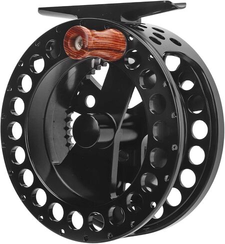 Fly Fishing Reel 3/4 Metal Left Right Hand Retrieve Smooth Durable Black Replacement for Fly Fishing Enthusiasts in Saudi Arabia