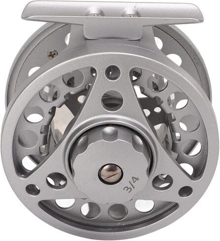 3/4 Fly Fishing Reel, CNC Machined Aluminum Alloy Lightweight Large Arbor Fly Reel with 2+1BB Bearings, for Superior Strength and Quick Line Retrieval in Saudi Arabia