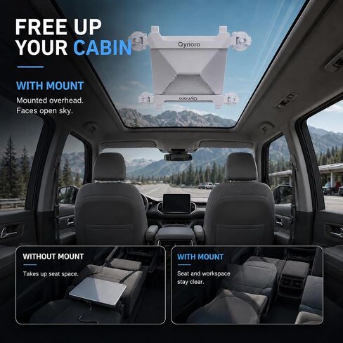 Starlink Mini Suction Cup Mount for Car Windows & Sunroofs, 4-Cup Bracket in Saudi Arabia
