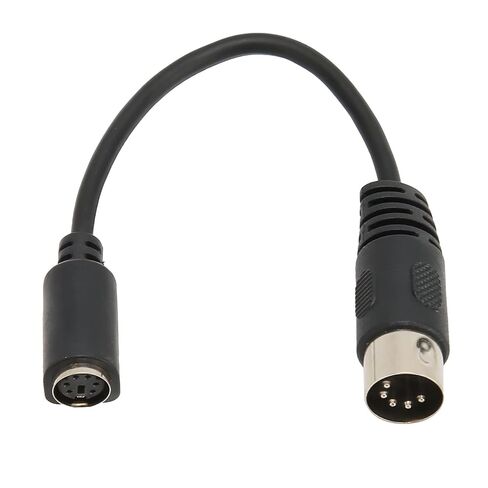 Keyboard Mouse Converter Cable, Professional PS2 Adapter Cord, Compact 0.15m PVC Cable, Ideal for DIN 5 Pin Male to Mini DIN 6 Pin Female Connection in Kuwait