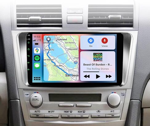 Car Radio for Toyota Camry 2006-2011 Wireless Carplay Android Auto,9 inch HD IPS Touch Screen Car Stereo with Mirror Link 10 Band DSP Audio/Bluetooth/FM/SWC in Kuwait