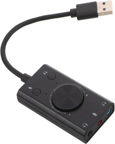 USB Audio Sound Adapter External Card for PC Headset in Saudi Arabia
