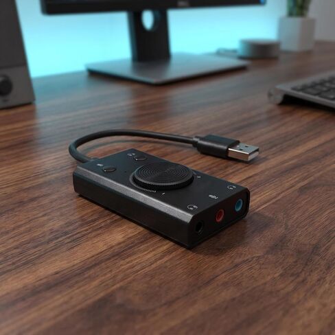 USB Audio Sound Adapter External Card for PC Headset in Saudi Arabia