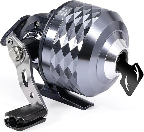Sougayilang Spincast Fishing Reel - 3.9:1 High Speed, All-Metal Gears, 10LB Drag - Easy Push Button Casting for Bass, Trout, Catfish - Left/Right Hand Changeable，Includes Monofilament Line in Saudi Arabia