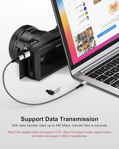 Micro USB to USB-C Adapter 4Pack, USB Type C Female to Micro Male Converter in Saudi Arabia
