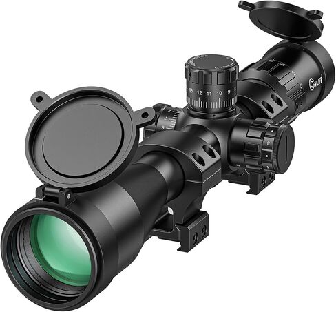 CVLIFE BearPower 5-25x50 FFP Rifle Scope - First Focal Plane with MOA Illuminated Reticle, Zero Stop, Parallax Adjustment, Scope Rings - Long Range Hunting Scope 30mm Tube in Saudi Arabia