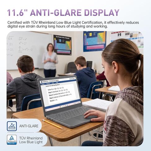 Lenovo Chromebook 11.6" IPS Intel Portable Laptop for Home Student Travel in Saudi Arabia