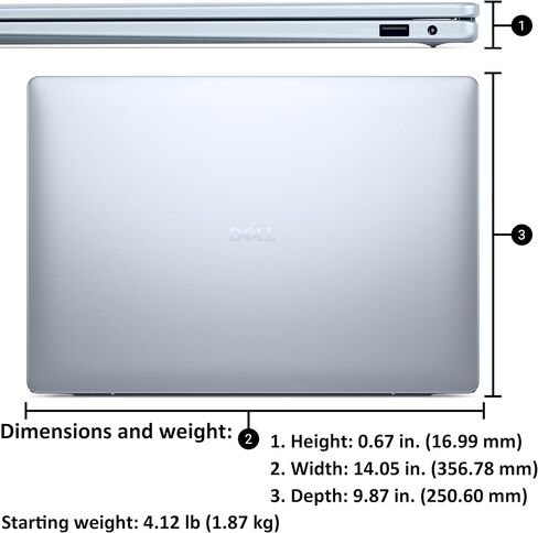 Dell 16 Plus Touchscreen Laptop, Intel Core Ultra 9, 32GB LPDDR5X, 1TB SSD | 16" Business Laptop, Copilot+ PC with on-Device AI, Wi-Fi 7, Backlit KB, Win 11 Home, Premium in Saudi Arabia