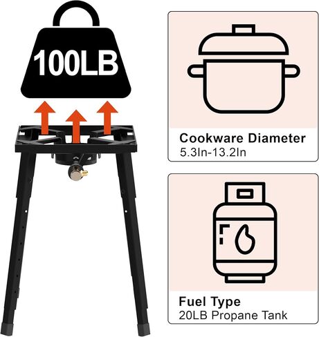 Nelyrho High Pressure Single Burner Propane Stove in Saudi Arabia
