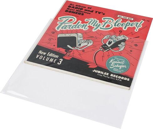 10" Record Outer Sleeves - Super Clear Premium 2 Mil Thick - Archival Quality BOPP - 10SB02 (100) in Saudi Arabia