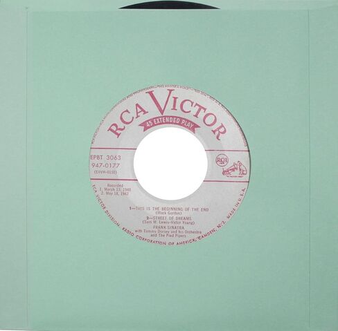 (25) 7" Vinyl Record Inner Sleeves with Hole - Mint Green - Archival Quality - 07IWMG in Saudi Arabia