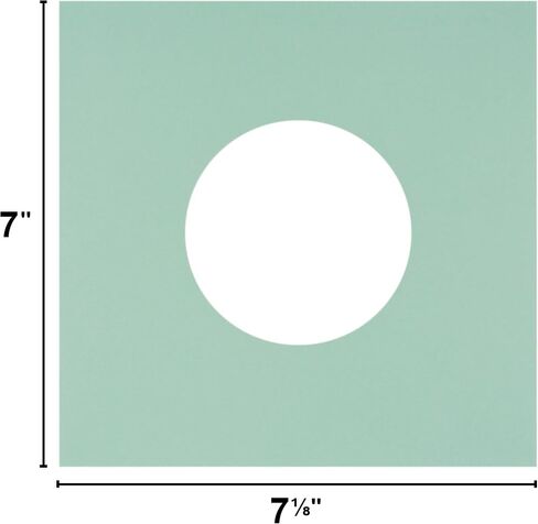 (25) 7" Vinyl Record Inner Sleeves with Hole - Mint Green - Archival Quality - 07IWMG in Saudi Arabia