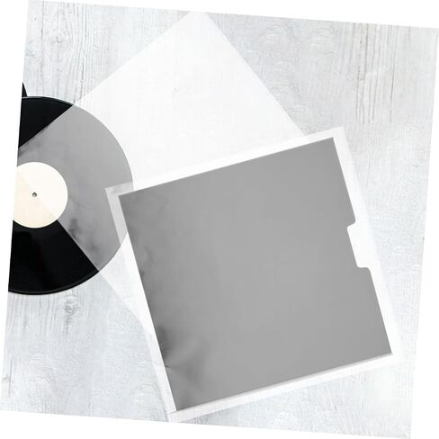 SOLUSTRE 12 Pack Plastic Record Sleeves Vinyl Cover Sleeves Scratch Resistant Wearproof in Saudi Arabia