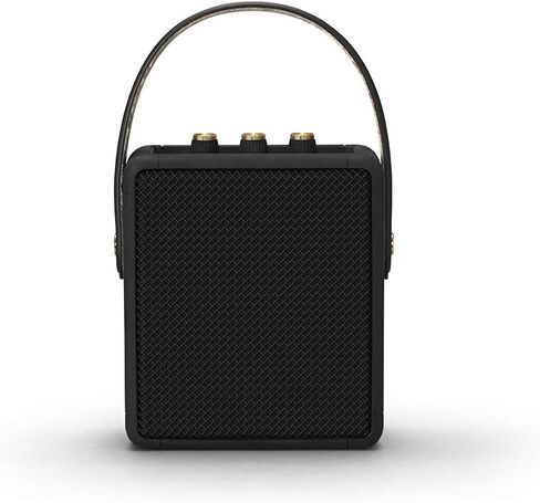 Marshall Stockwell II Portable Bluetooth Speaker, Black and Brass in Kuwait