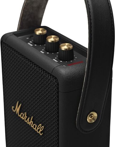 Marshall Stockwell II Portable Bluetooth Speaker, Black and Brass in Kuwait