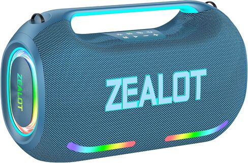 ترقية ZEALOT مكبر صوت بلوتوث لاسلكي خارجي بقوة 350 واط كحد أقصى، OTG، تطبيق صوت مخصص، اقتران مزدوج، XBass، 48000 مللي أمبير في الساعة، مكبر صوت خارجي مقاوم للماء للشاطئ، البث المباشر، السفر والحفلات in Kuwait