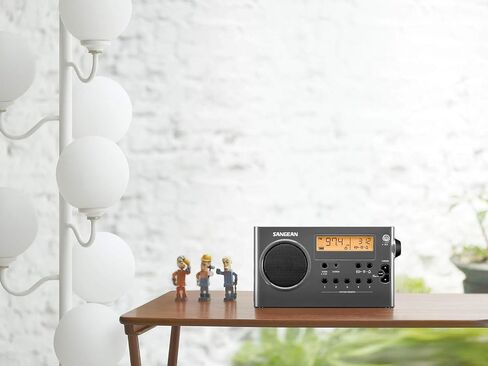 جهاز استقبال محمول SANGEAN SG-106 AM/FM مدمج رقمي (أسود) in Kuwait