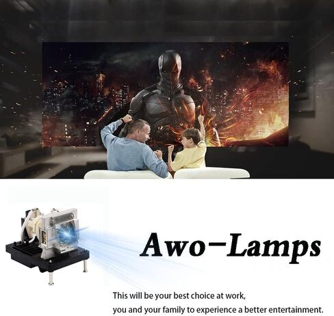 AWO Original Bulb Inside NP22LP / 60003223 Replacement Lamp with Housing for NEC PH1000U,PX700U,PX700W,PX700W2,PX750U,PX750U2,PX750UG,PX800X,PX800X2 Projectors in Saudi Arabia