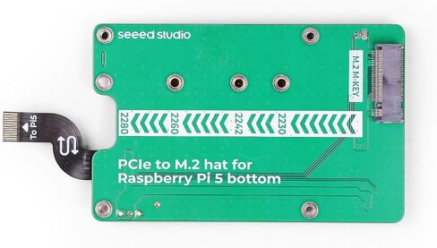 1pc PCIe to M.2 Hat for Raspberry Pi 5, Supporting NVMe SSD and Hailo-8/8L in Saudi Arabia